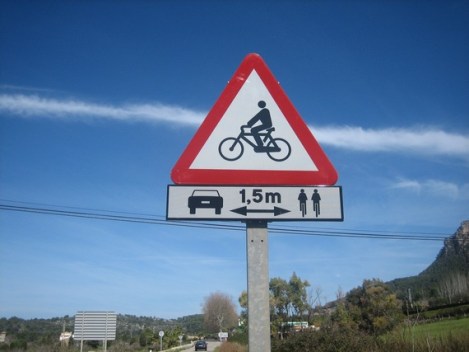 Cycling Road Sign